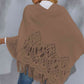 Round Neck Fringe Detail Poncho