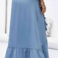 Ruffle Trim Tied Skirt