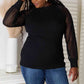 Round Neck Raglan Sleeve Blouse
