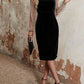 Polka Dot Mesh Long Sleeve Ruffle Trim Dress
