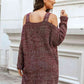 Cold Shoulder Square Neck Knit Top