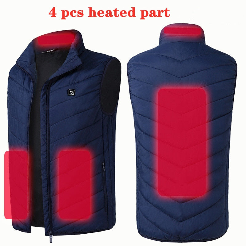 17 Places Heated Winter Heating Jacket