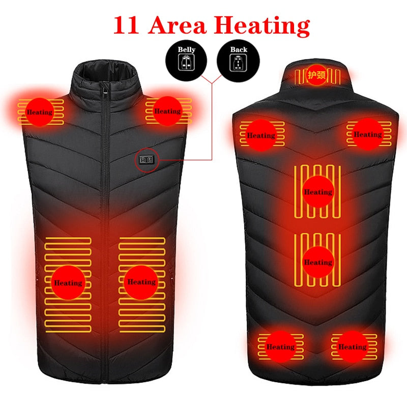 17 Places Heated Winter Heating Jacket