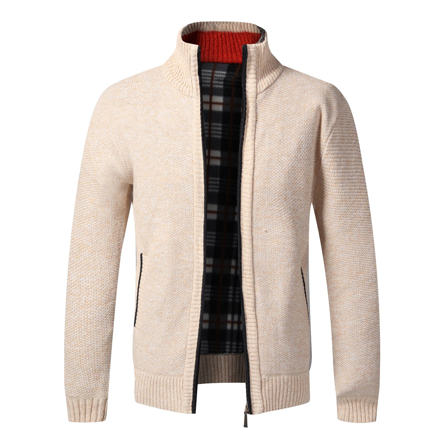 Mens Slim Fit Knitted Sweater Coat Men