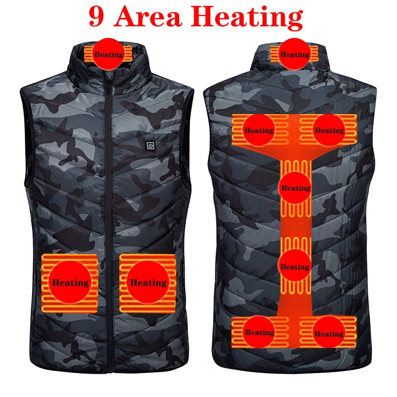 17 Places Heated Winter Heating Jacket