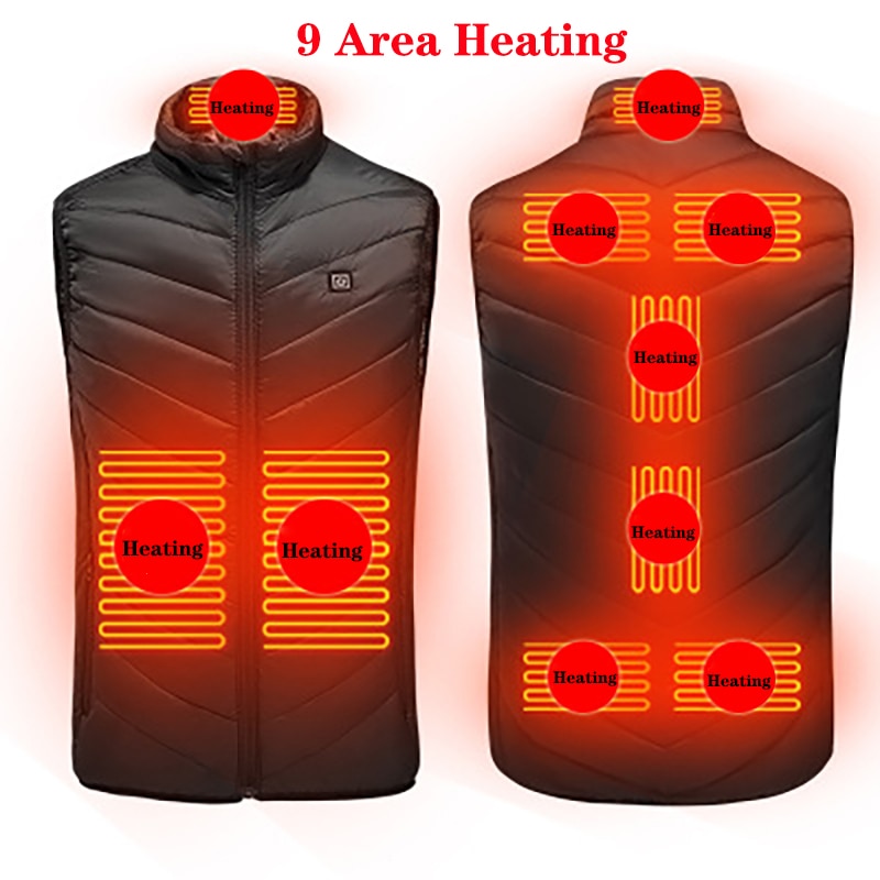 17 Places Heated Winter Heating Jacket