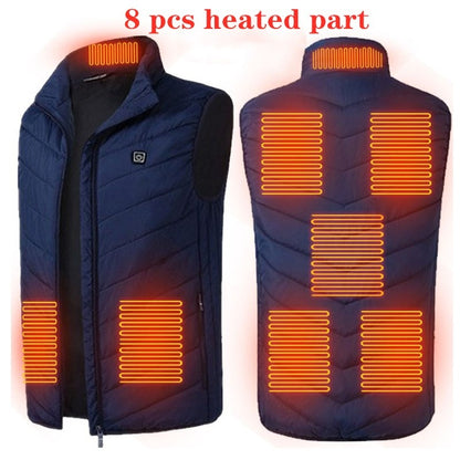 17 Places Heated Winter Heating Jacket