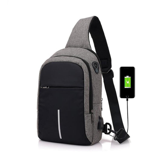 small men usb waterproof cross body bags