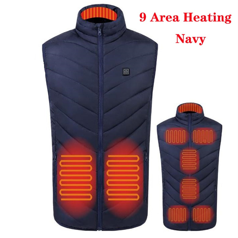 17 Places Heated Winter Heating Jacket