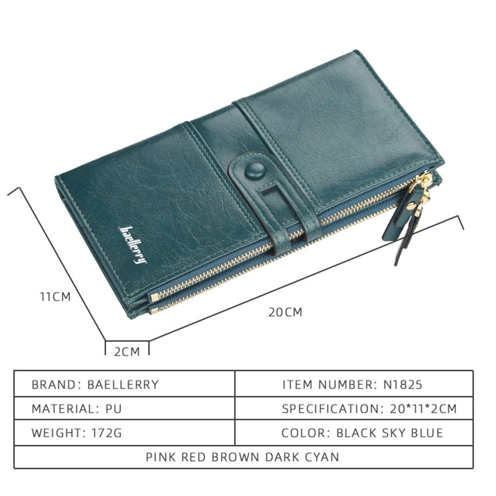 Name Engrave Leather Wallet For Women