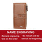 Name Engrave Leather Wallet For Women