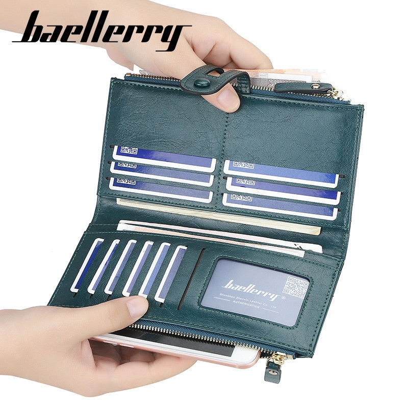 Name Engrave Leather Wallet For Women