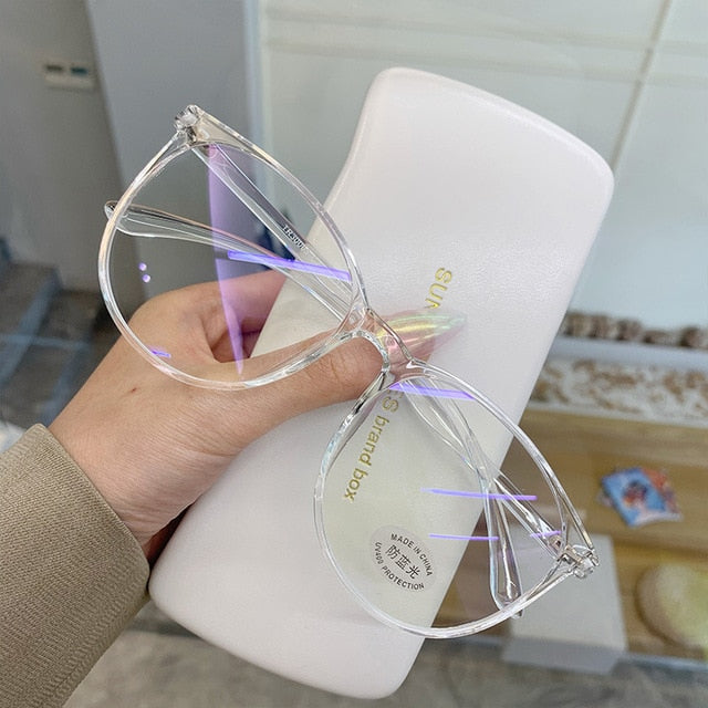 Transparent Computer Glasses Unisex Anti Blue Light