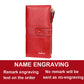 Name Engrave Leather Wallet For Women