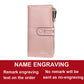 Name Engrave Leather Wallet For Women