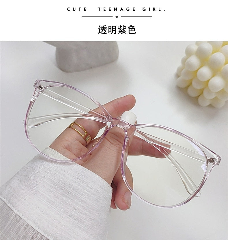 Transparent Computer Glasses Unisex Anti Blue Light