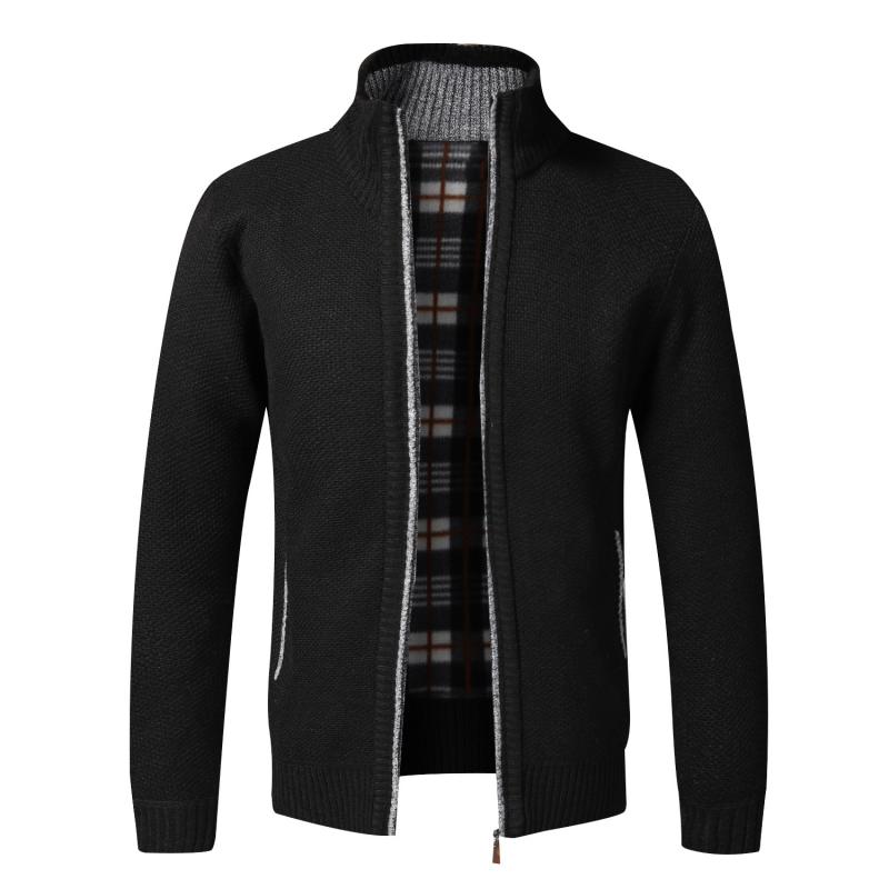 Mens Slim Fit Knitted Sweater Coat Men