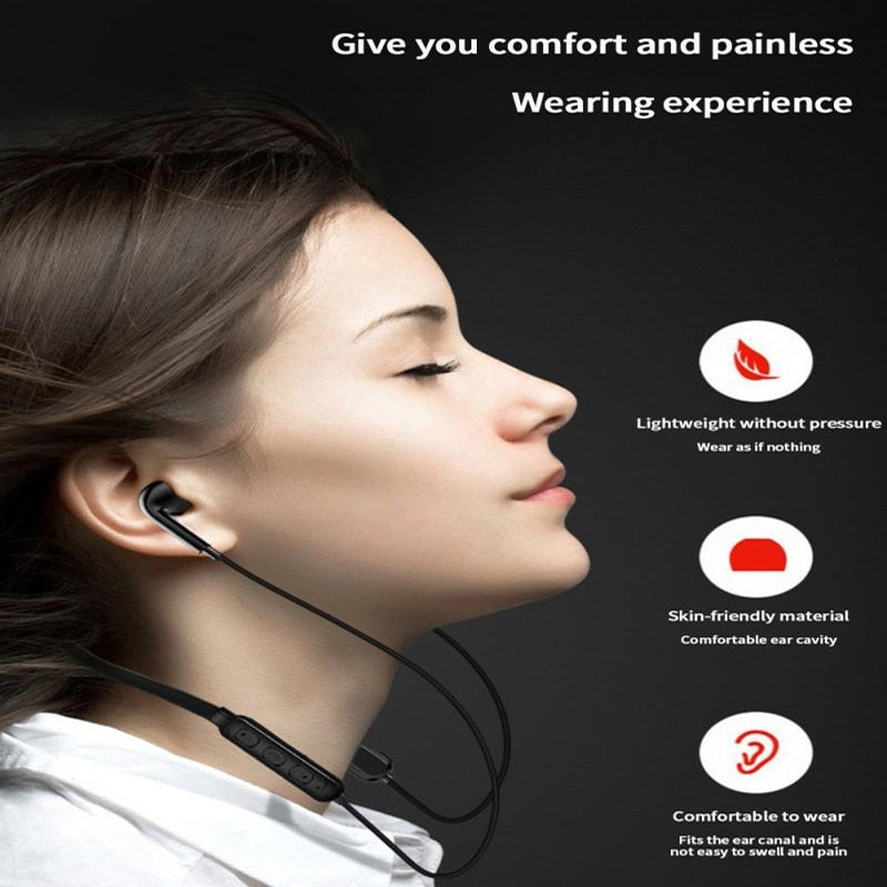 Neck-Hanging Wireless Bluetooth Headset