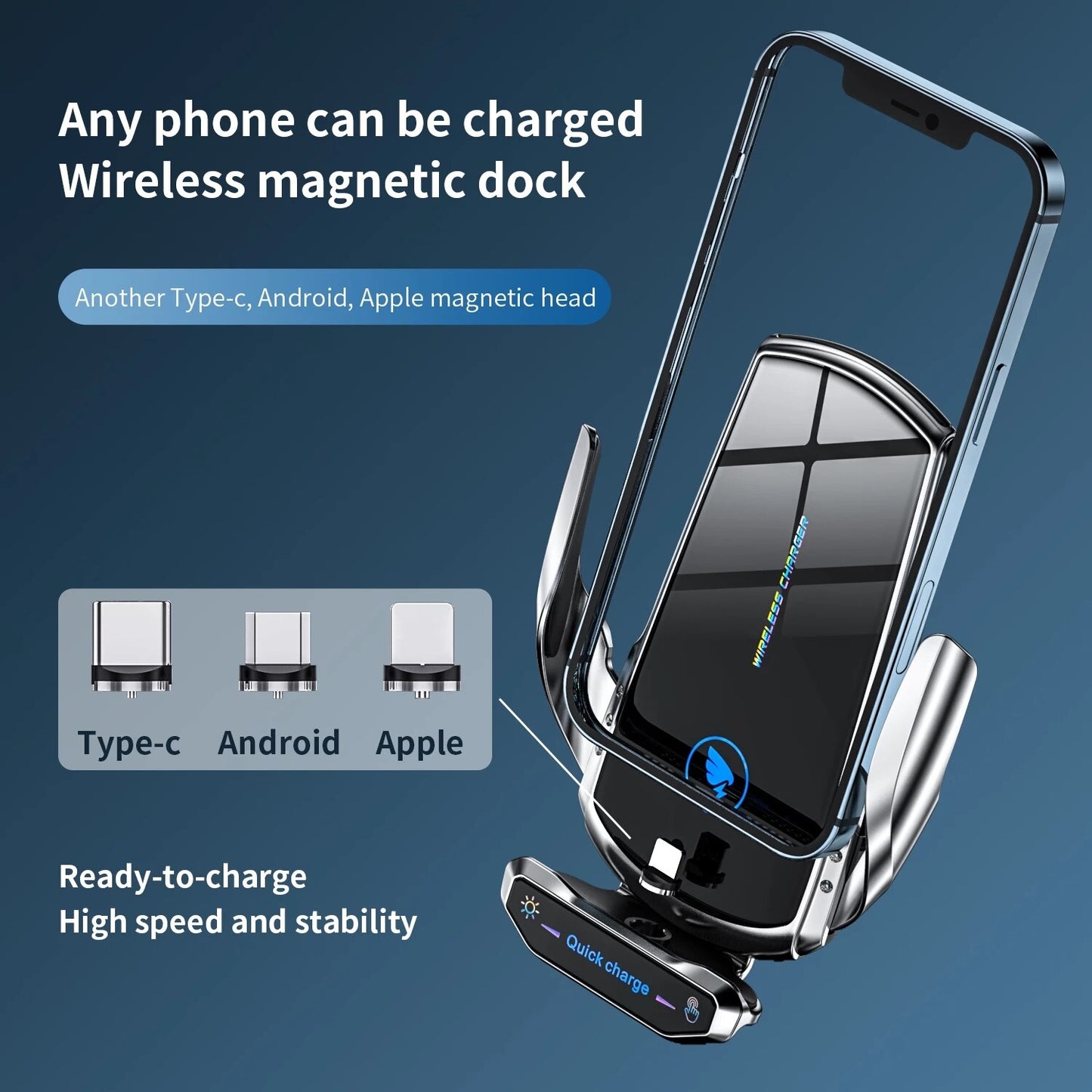 30W Car Phone Holder Wireless Charger