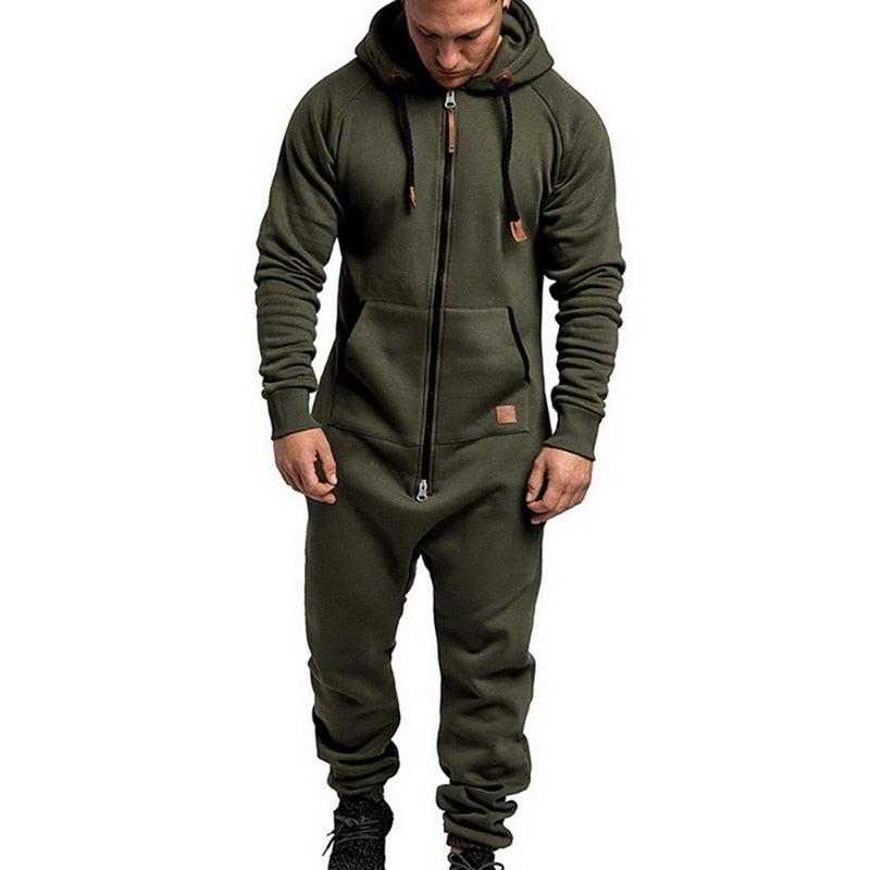 Men's Hooded camouflage Jumpsuit