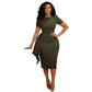 Summer Fashion Dress Solid Pencil Dress
