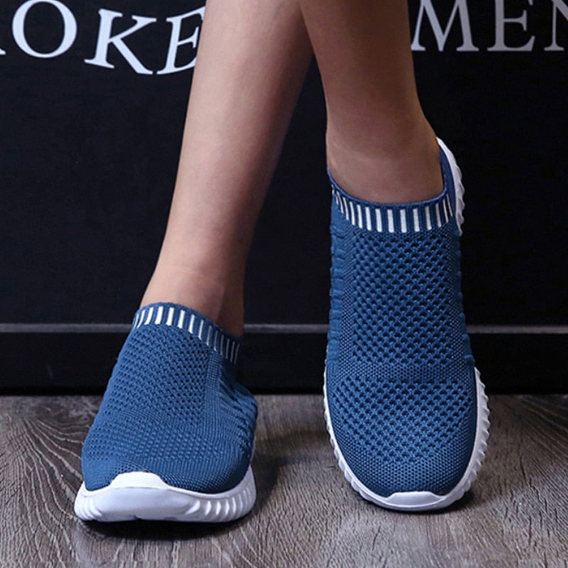 Women Slip-on Breathable Mesh Flats Shoes