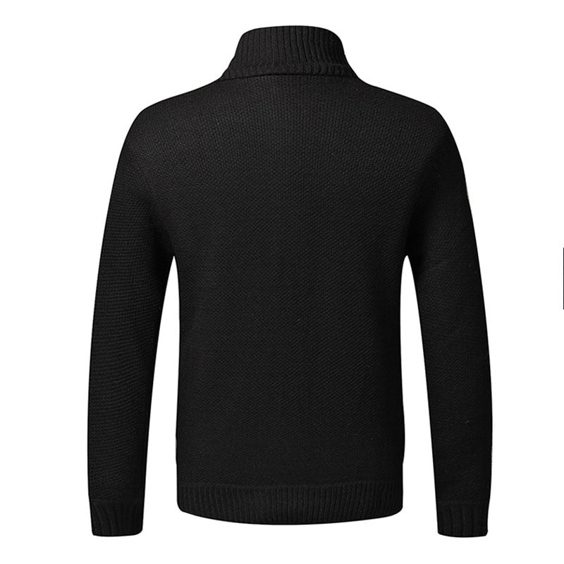 Mens Slim Fit Knitted Sweater Coat Men