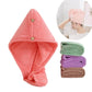 Microfiber Hair Towel,Care Cap with Button,