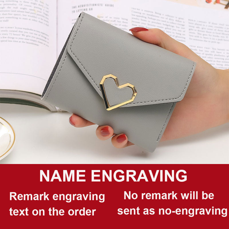 Free Name Engraving Cute Small Women Wallet