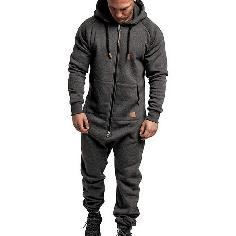 Men's Hooded camouflage Jumpsuit