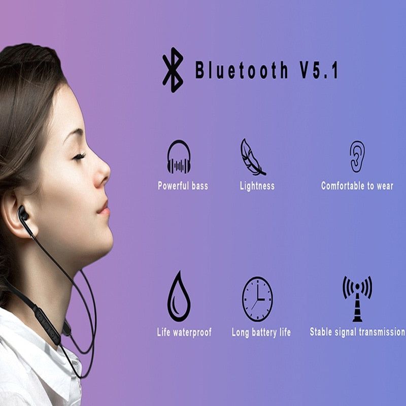 Neck-Hanging Wireless Bluetooth Headset