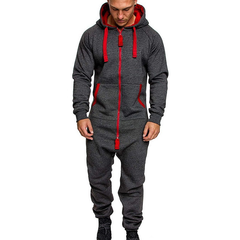 Men's Hooded camouflage Jumpsuit