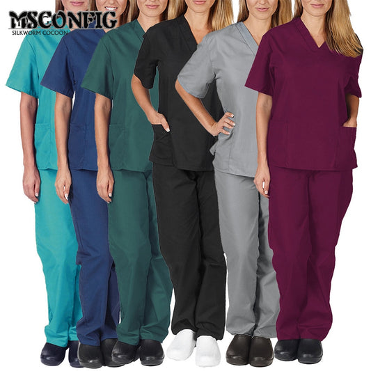 High Quality Solid Color Nursing Scrubs