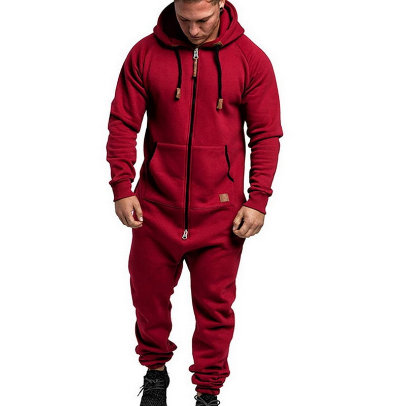 Men's Hooded camouflage Jumpsuit