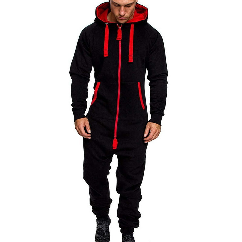 Men's Hooded camouflage Jumpsuit