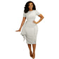 Summer Fashion Dress Solid Pencil Dress