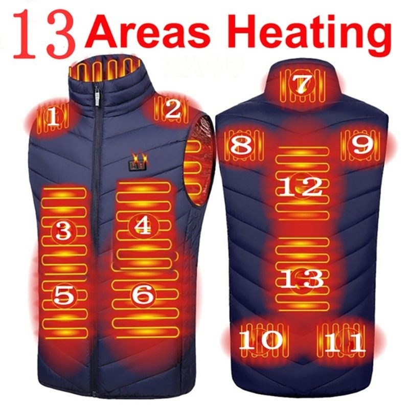 17 Places Heated Winter Heating Jacket