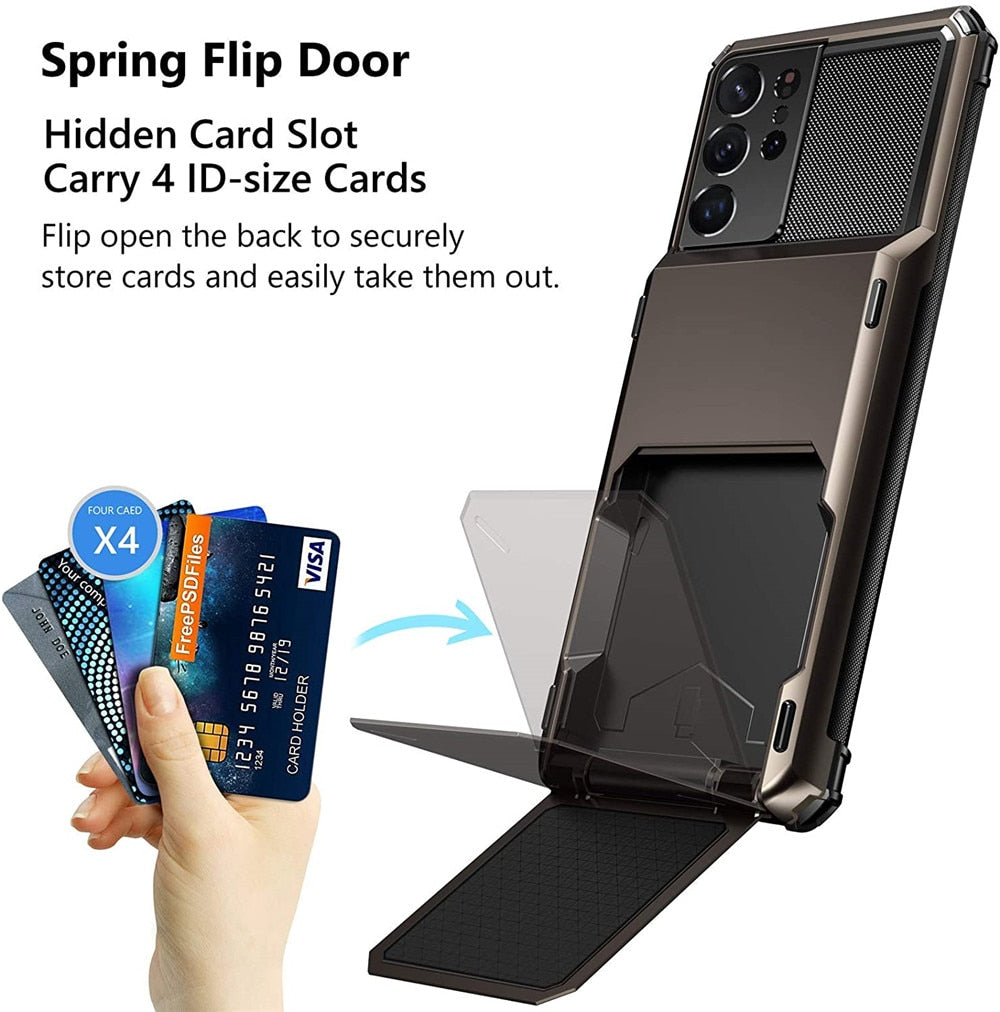 Wallet Card Slots Credit Card Holder Case