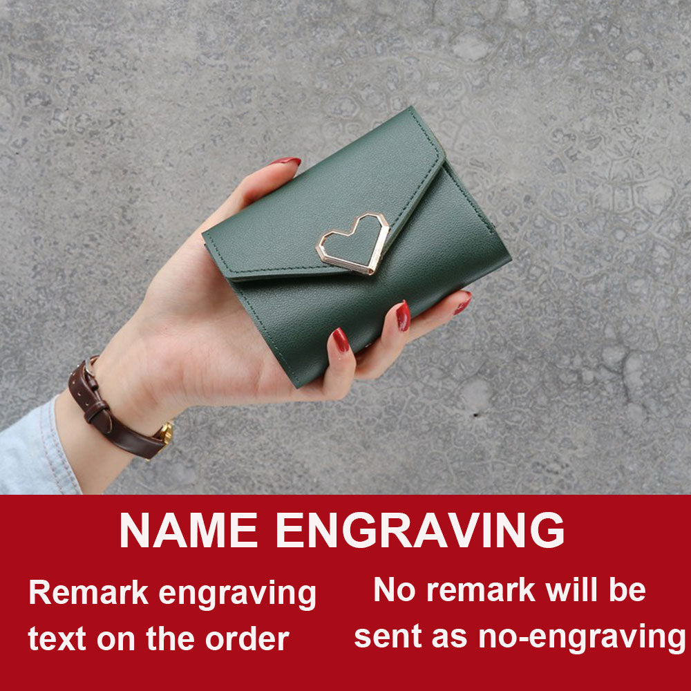 Free Name Engraving Cute Small Women Wallet