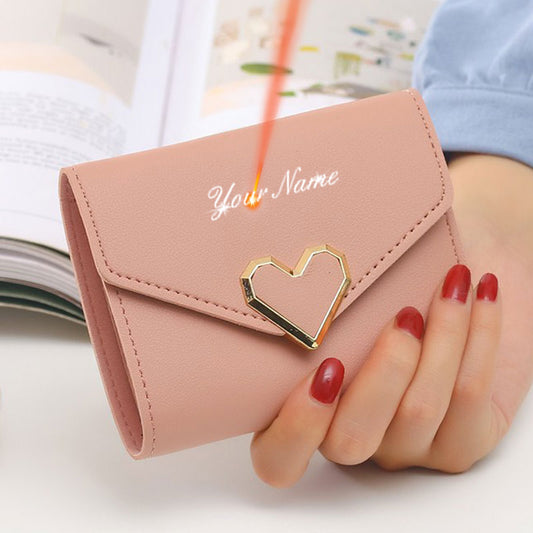 Free Name Engraving Cute Small Women Wallet