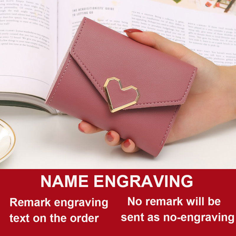 Free Name Engraving Cute Small Women Wallet