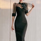 See-Through Bow Vintage Dresses