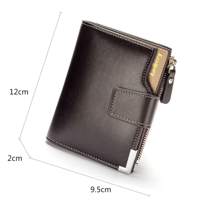 Short Luxury Men Wallets Customizable Name Engraved