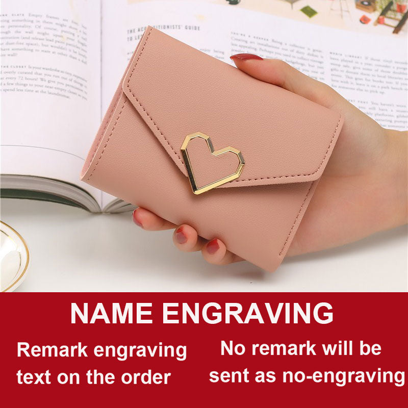 Free Name Engraving Cute Small Women Wallet