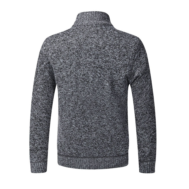 Mens Slim Fit Knitted Sweater Coat Men