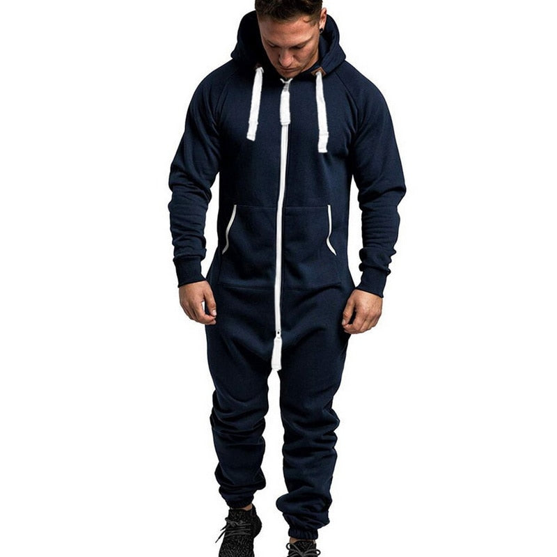 Men's Hooded camouflage Jumpsuit