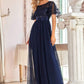 Leaf Maxi Prom Dress
