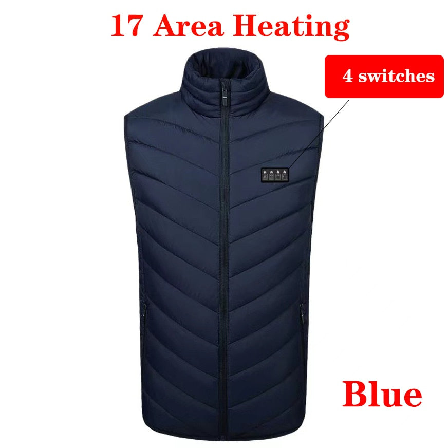 17 Places Heated Winter Heating Jacket