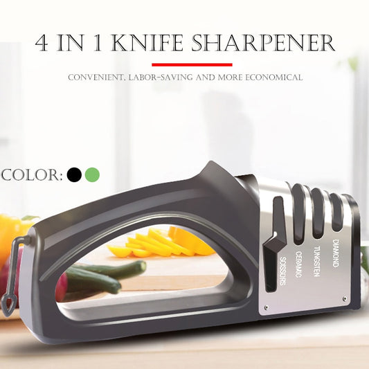 Knife Sharpener 4 in 1 Diamond Coated