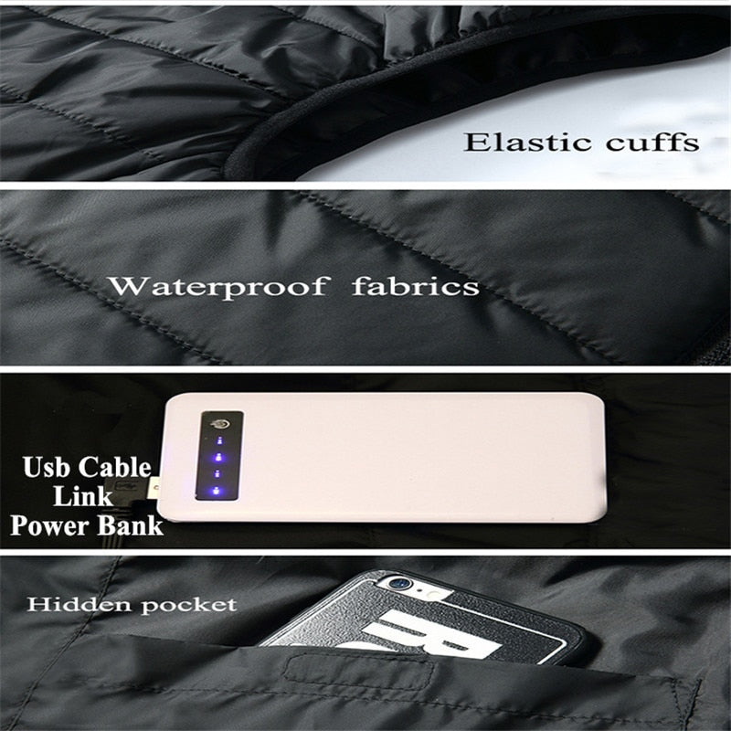 17 Places Heated Winter Heating Jacket